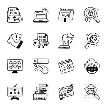 Collection of Web Threats and Security Doodles 

