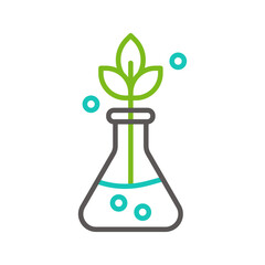 Plant flask icon. sign for mobile concept and web design. vector illustration