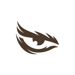 animal eagle eyes creative logo design