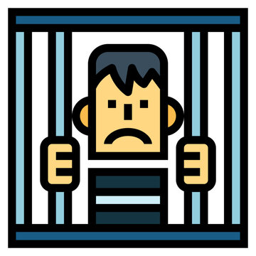 recommend clip art: prisoner filled outline icon style