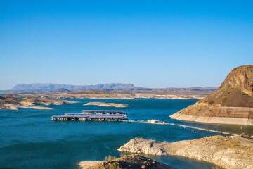 Fototapeta premium An overlooking view in Elephant Butte, New Mexico