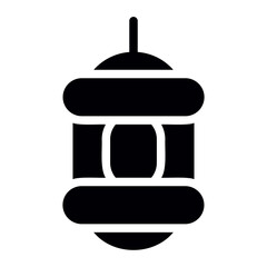 lantern glyph icon