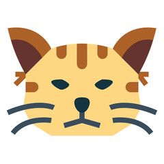 Cat flat icon style