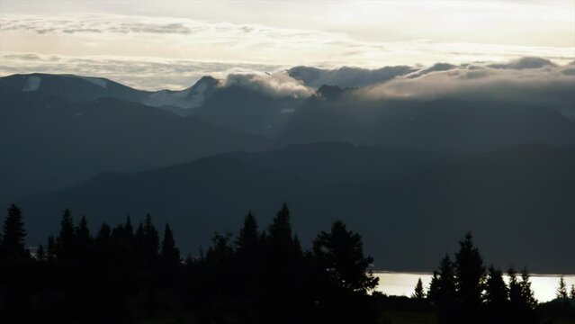 27 second time lapse of the sun rising over the mountains in Homer, Alaska