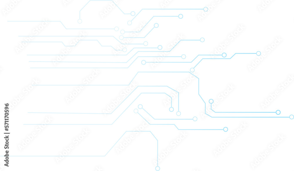 Poster abstract blue computer technology background with circuit board and circle tech.illustration for ele