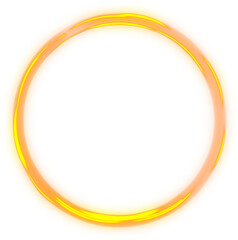 glowing abstract circle frame