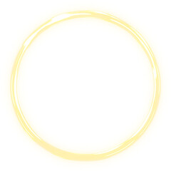 glowing abstract circle frame