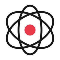 Atomic nucleus icon. Atomic icon. Vector.