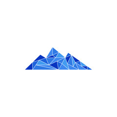 mountain geometric colorful creative design