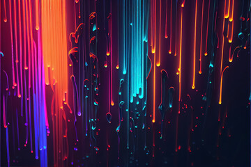 Ultraviolet abstract light in neon colors background . AI