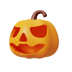 Pumpkin Halloween 3D Icon