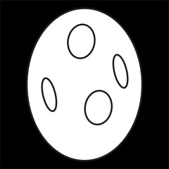 Vector, Bolling ball image, Black and white color, on black background - obrazy, fototapety, plakaty