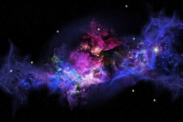 Fototapeta na wymiar Science Fiction Space Galaxy Wallpaper and Background