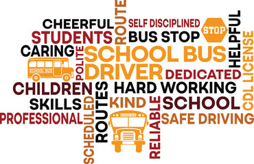 School Bus Driver Word Art, school bus driver, best bus driver gift, bus driver Appreciation Gifts, 100 days of school, teacher gift, t shirt design, back to school design