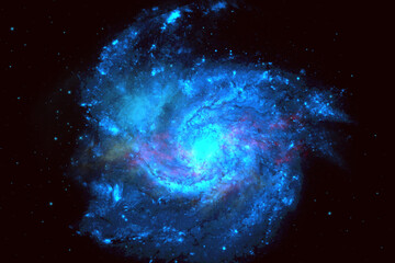 Blue Galaxy Nebula Space Wallpaper and Background