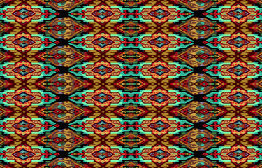 Ethnic seamless fabric pattern. Abstract traditional folk antique vintage retro blurred graphic line. Fabric textile vector illustration ornate elegant luxury style. Art print for clothing, background