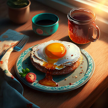 Exploded axonometric view of a eggs
