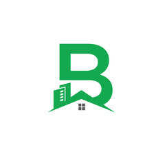 B real estate letter logo