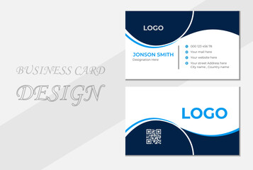 Creative and Clean Business Card . Double-sided Business card. Modern Business Card.
