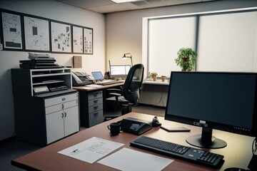 Working Environment Inside an Office Copy Room