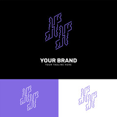 Simple minimalist modern unique logo design