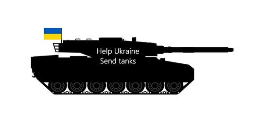 Demande de char pour aider l'Ukraine, illustration