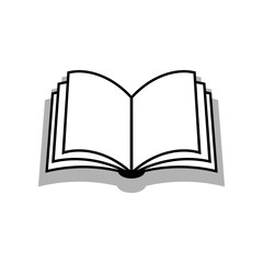 Book vector icon on white background