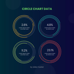 Futuristic Circle Chart Data
