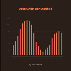 Brown Data Chart Bar Statictic 
