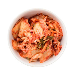 Kimchi cabbage in bowl, Korean food side dish	