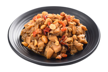 Thai food (Tum Kraton), Spicy santol salad with dry shrimp and peanut, Local Thai food