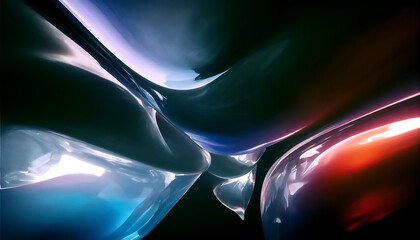 AItract blue background with light. Generative AI