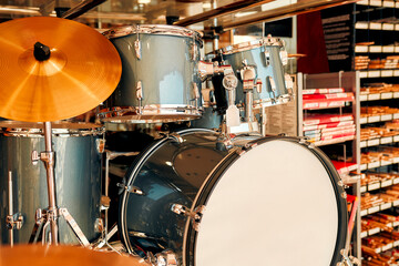 In a musical instrument store