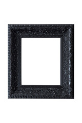Fototapeta premium Black vintage wooden frame isolated on background