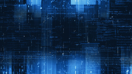 Electronic data hex-code digital background
