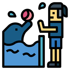 zookeeper filled outline icon style