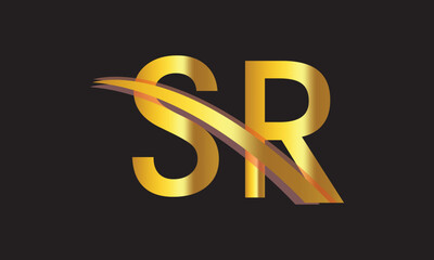 SR gold logo. SR logo