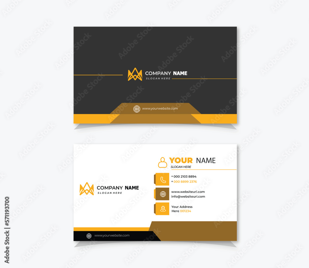 Wall mural Abstract business card template