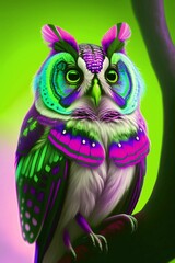 colorful owl