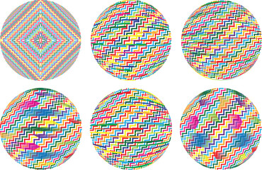 Set of spheres . Lines constructed transparent sphere .Vector  .Technology sphere Logo . Design element for posters, social media, templates, flyers, brochures . Abstract trendy transparent circles