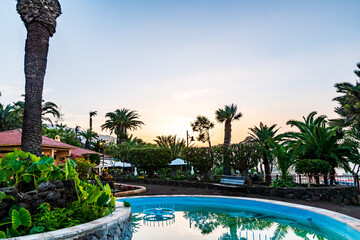 Paisaje en el municipio del Puerto de la Cruz, isla de Tenerife.