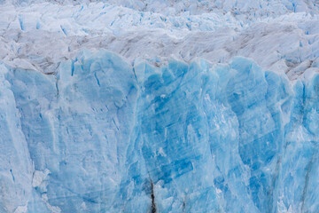 Fototapeta na wymiar Close-up of the famous glacier and natural sight Perito Moreno in Patagonia, Argentina, South America 