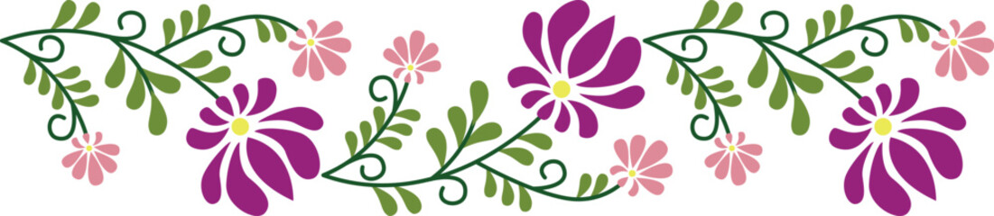 Obraz na płótnie Canvas Seamless abstract floral pattern. vector illustration