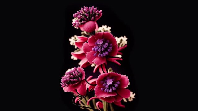 Interpolaci&oacute;n de la floraci&oacute;n de flores del mundo 