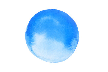 Blue watercolor circle, background, element