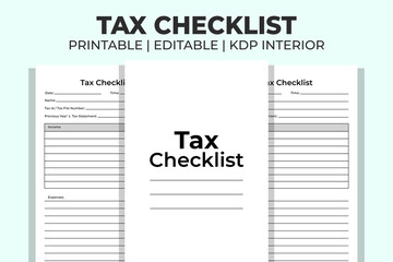 Tax Checklist KDP Interior