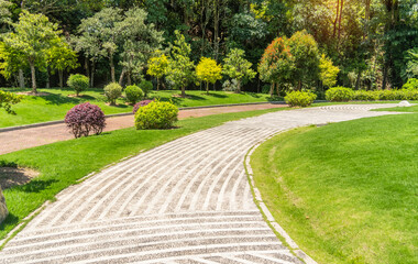 path leading through a garden
