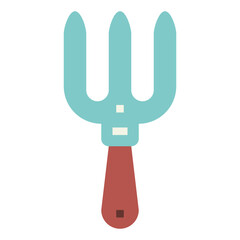 hand fork flat icon style