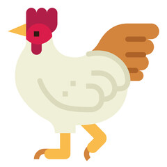 hen flat icon style