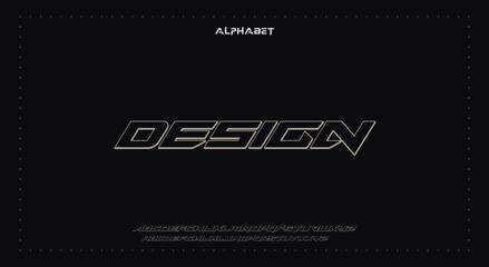 Abstract Fashion Best font alphabet. Minimal modern urban fonts for logo, brand, fashion, Heading etc. Typography typeface uppercase lowercase and number. vector illustration full Premium look and qua